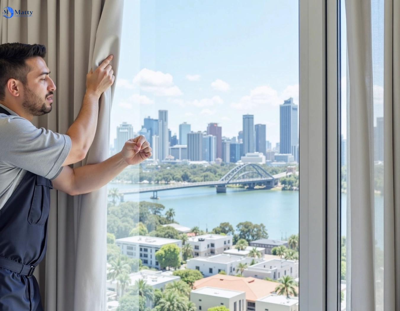 Professional curtain steam cleaning service yellingbo-vic QLD by Matty Curtain Cleaning
